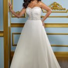 A-line Sweetheart Strapless 2012 Plus Size Wedding Dress