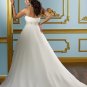 A-line Sweetheart Strapless 2012 Plus Size Wedding Dress
