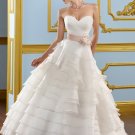 Ball Gown Ruffled Organza 2012 Wedding Dress