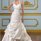 Halter Corset Drop Waist With Inner Petticoat 2012 Wedding Dress