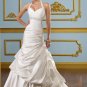 Halter Corset Drop Waist With Inner Petticoat 2012 Wedding Dress