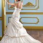 Halter Corset Drop Waist With Inner Petticoat 2012 Wedding Dress