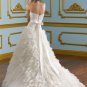 A-line Scoop Neckline Ruffled Organza 2012 Wedding Dress