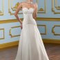 A-line Sweetheart Beading Applique Strapless Lace-up 2012 Wedding Dress