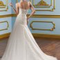 A-line Sweetheart Beading Applique Strapless Lace-up 2012 Wedding Dress