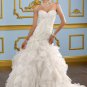 Drop Waist Applique Organza Sweetheart 2012 Wedding Dress