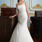 One-Shoulder Corset Mermaid 2012 Wedding Dress