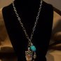 Owl and Turquoise Necklace