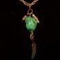 Turquoise & Feather pendant necklace