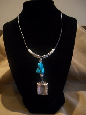 Turquoise Photo Necklace