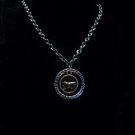 Silver & Copper Bird Pendant Necklace