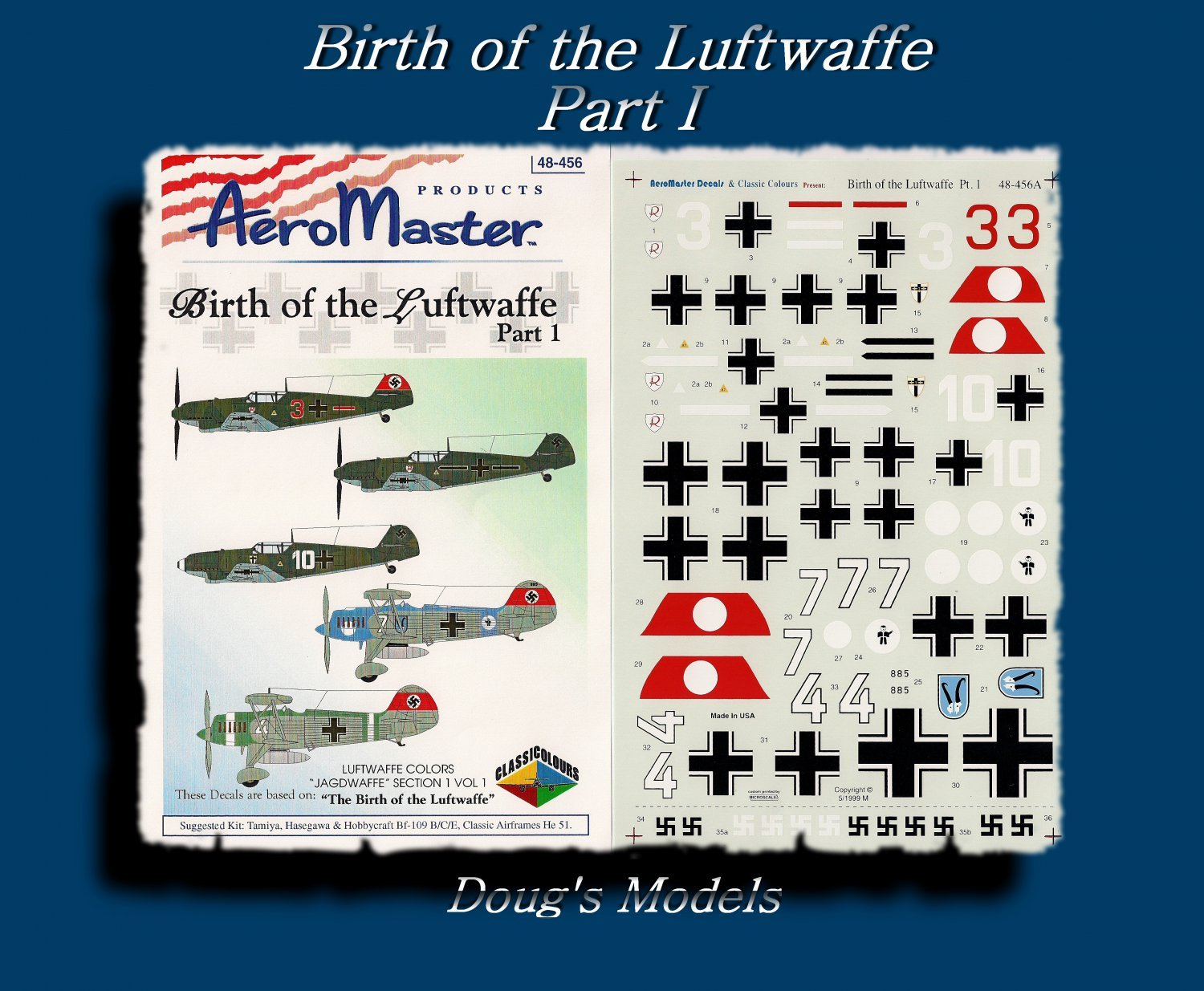 Aeromaster 1 48 Birth Of The Luftwaffe Part 1 48 456