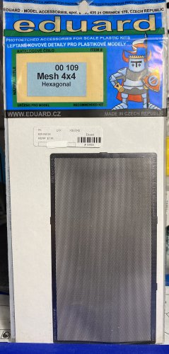 Eduard 1/35 1/32 1/48 1/72 Mesh 4x4 Hexagonal 00 109 pe photo etch