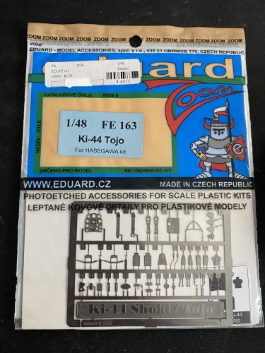 Eduard 1/48 Ki-44 Tojo Fe 163 pe photo etch