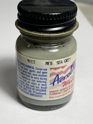 Aeromaster Warbird Colors Medium Sea Grey 9113 Enamel Paint