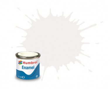 Humbrol Acrylic Paint White Matt 34 AA0374