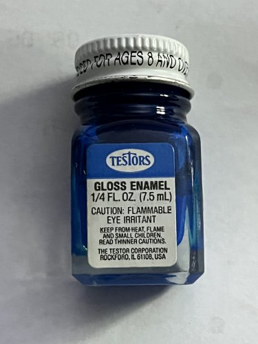 Testors Gloss Dark Blue Enamel Paint 1111