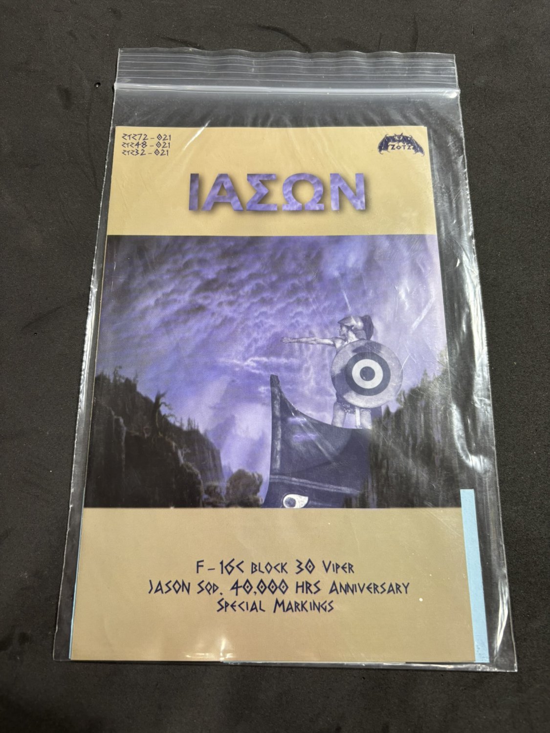 Zotz 1/48 Jason F-16 C Block 30 Anniversary Markings 48-021 Decal Set