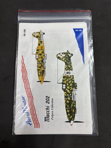 Aeromaster 1/48 Folgore Collection MC. Macchi 202 48-189 Decal Set