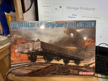Dragon 1/35 German Railway Flatbed Type Ommr (2 Axle) w/MG crew 6085