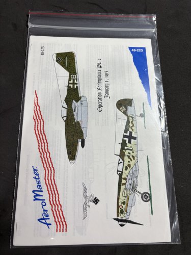 Aeromaster 1/48 Operation Bodenplatte Pt. 2 48-223 decals