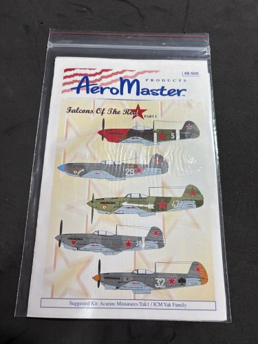 Aeromaster 1/48 Falcons of the Red Star Pt. 1 48-505 Decals