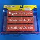 Athearn HO RTR Hamburg Sud 40' Container 3-pack ATH29173