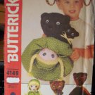 Vintage Pattern Toy Reversible Doll Goldilocks & Three Bears 4149 CUT Free Ship USA Vintage Pattern Toy Reversible Doll Goldilocks & Three Bears 4149 CUT Free Ship USA