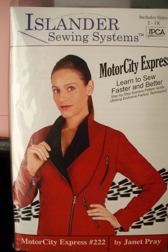 Pattern "Motor City Express" Jacket by Islander Sewing Systems sz 2-1X Free Ship USA