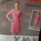 Pattern Wrap Look Dress sizes 6-14 Bust 32.5"-38" Free Ship USA Pattern Wrap Look Dress sizes 6-14 Bust 32.5"-38" Free Ship USA