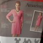 Pattern Wrap Look Dress sizes 6-14 Bust 32.5"-38" Free Ship USA