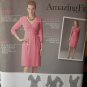 Pattern Wrap Look Dress sizes 16-24 Bust 40"-48" Free Ship USA