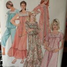 Pattern Fancy Nightwear Robe, PJs, Gowns Sizes M-XL Bust 38"-48" CUT Free Ship USA Pattern Fancy Nightwear Robe, PJs, Gowns Sizes M-XL Bust 38"-48" CUT Free Ship USA