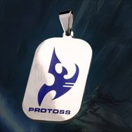 Starcraft II 2 Protoss Titanium Dog Tag