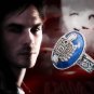 THE VAMPIRE DIARIES Season 1 2 3 Damon Salvatore D Silver Ring Size 10 BH081