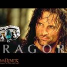 LORD OF THE RINGS Aragorn Silver Costume Ring of Barahir LOTR Size 10 BH090