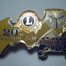 LIONS CLUB 20th ANNIVERSARY PIN UNION CITY CALIFORNIA