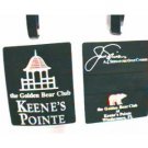 THE GOLDEN BEAR CLUB KEENE's POINTE GOLF BAG TAG