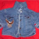 CHILD Jean Jacket Sz 5 HARLEY DAVIDSON plus BIKER BUILDOFF Poster