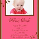 Fancy-Girl Birth Announcements