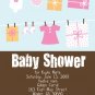Laundry-Girl Baby Shower Invitations