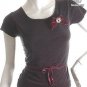 models off duty style fashion clothing waist cincher gold trim ballerina top vintage 50s inspired