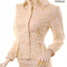 usa sz 0/2 vintage inspired 70s floral print models off duty style fashion clothing shirt