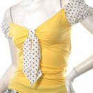 vintage inspired 40s 50s sailor polkadot models off duty style fashion clothing top