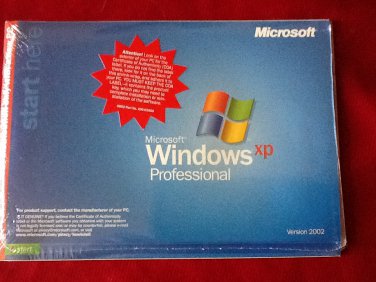 Windows XP Professional New Sealed OEM version