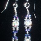 Sterling Silver AB Swarovski Earrings