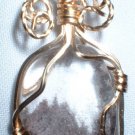 Gold Filled Included Quartz Pendant