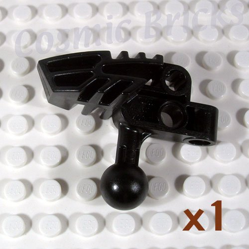 LEGO Black Bionicle Head Connector Block Vahki 4528081 47332 (single,N)