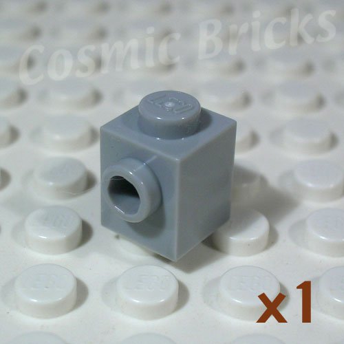 videnskabelig sende Regulering LEGO Medium Stone Grey Brick Modified 1x1 Stud 1 Side 4558953 87087  (single,N)