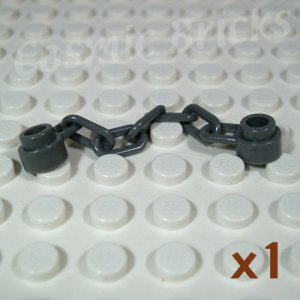 LEGO® Dark Gray Chain 5 Links Design ID 92338